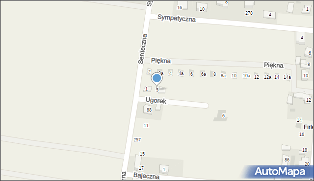 Baranówka, Ugorek, 3, mapa Baranówka