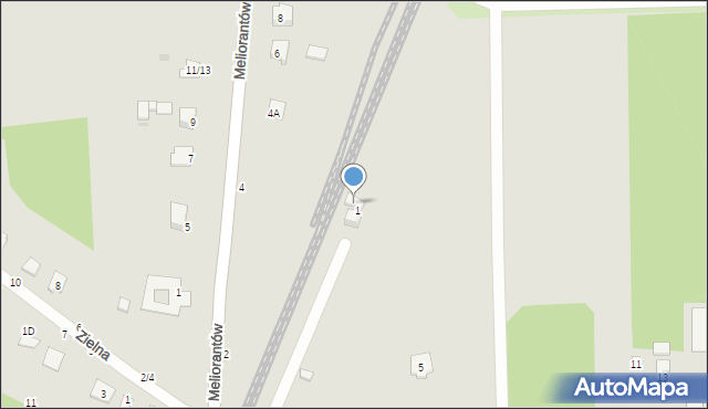 Częstochowa, Ugody, 1A, mapa Częstochowy