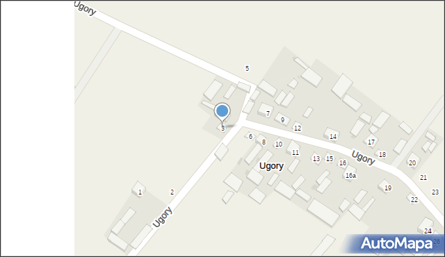 Ugory, Ugory, 3, mapa Ugory