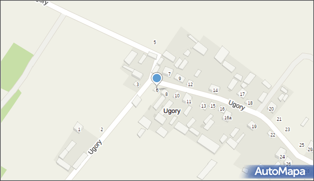 Ugory, Ugory, 6, mapa Ugory