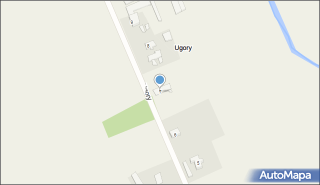 Ugory, Ugory, 7, mapa Ugory