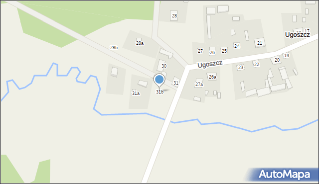 Ugoszcz, Ugoszcz, 31b, mapa Ugoszcz