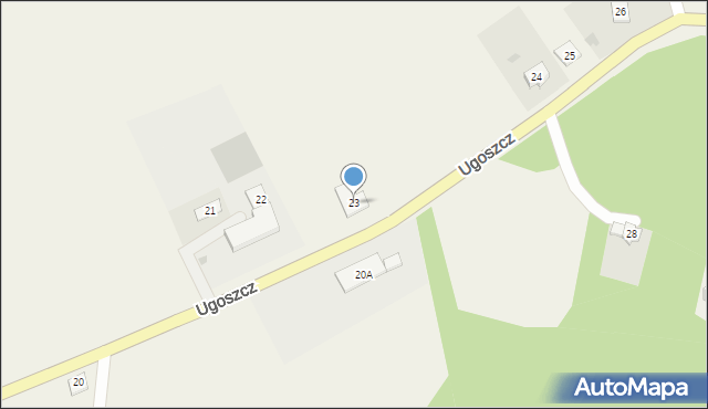 Ugoszcz, Ugoszcz, 23, mapa Ugoszcz