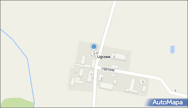 Ugrzele, Ugrzele, 2, mapa Ugrzele