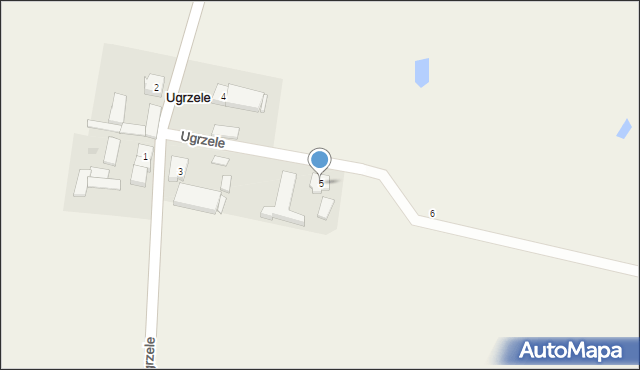 Ugrzele, Ugrzele, 5, mapa Ugrzele