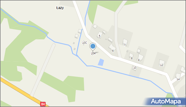 Uherce Mineralne, Uherce Mineralne, 10A, mapa Uherce Mineralne