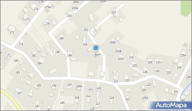 Uherce Mineralne, Uherce Mineralne, 207, mapa Uherce Mineralne