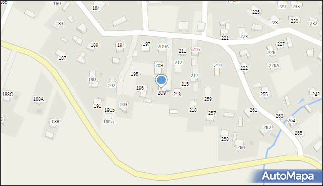 Uherce Mineralne, Uherce Mineralne, 209, mapa Uherce Mineralne