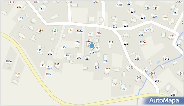 Uherce Mineralne, Uherce Mineralne, 215, mapa Uherce Mineralne