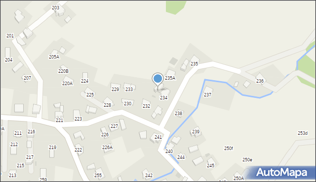 Uherce Mineralne, Uherce Mineralne, 234A, mapa Uherce Mineralne