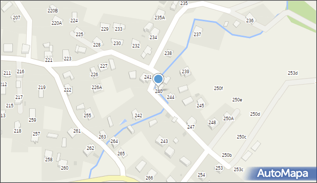 Uherce Mineralne, Uherce Mineralne, 240, mapa Uherce Mineralne