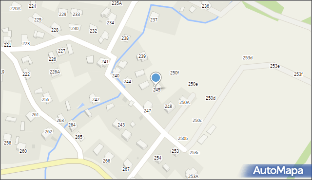 Uherce Mineralne, Uherce Mineralne, 245, mapa Uherce Mineralne