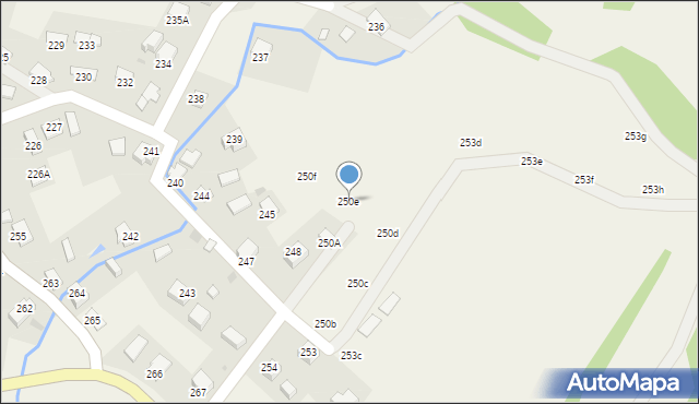 Uherce Mineralne, Uherce Mineralne, 250e, mapa Uherce Mineralne