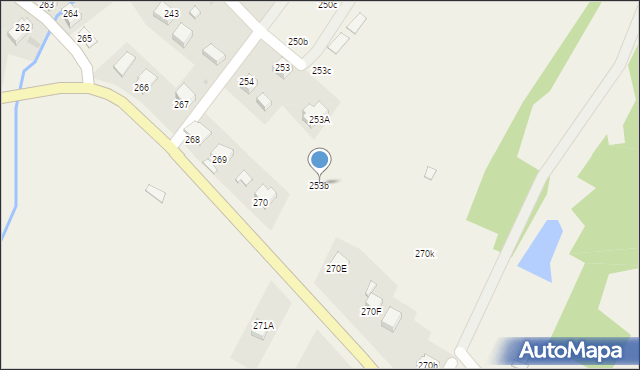 Uherce Mineralne, Uherce Mineralne, 253b, mapa Uherce Mineralne