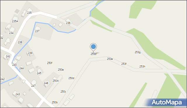 Uherce Mineralne, Uherce Mineralne, 253d, mapa Uherce Mineralne
