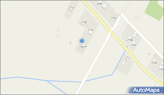 Uherce Mineralne, Uherce Mineralne, 271f, mapa Uherce Mineralne