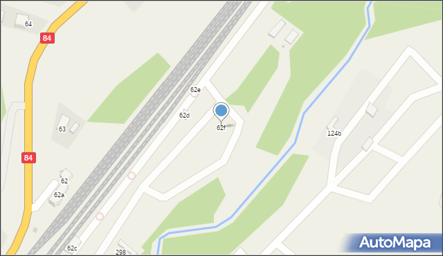 Uherce Mineralne, Uherce Mineralne, 62f, mapa Uherce Mineralne