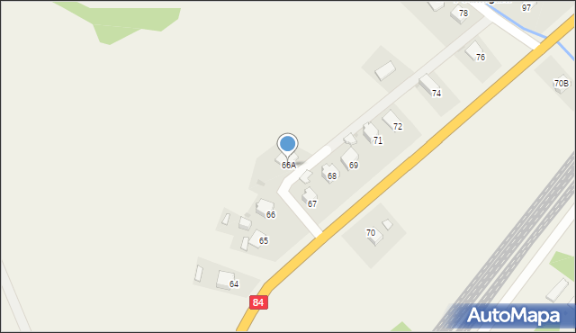 Uherce Mineralne, Uherce Mineralne, 66A, mapa Uherce Mineralne