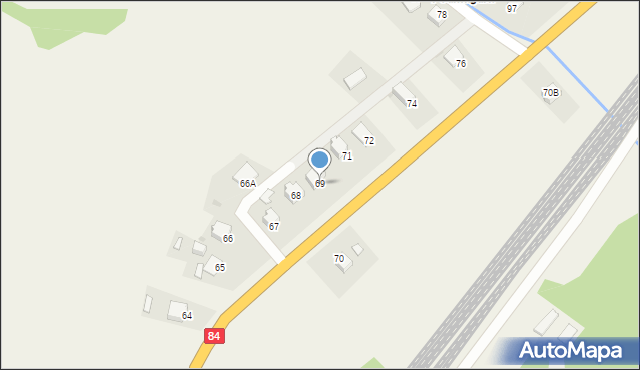 Uherce Mineralne, Uherce Mineralne, 69, mapa Uherce Mineralne