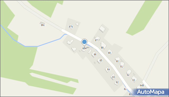 Uherce Mineralne, Uherce Mineralne, 86A, mapa Uherce Mineralne