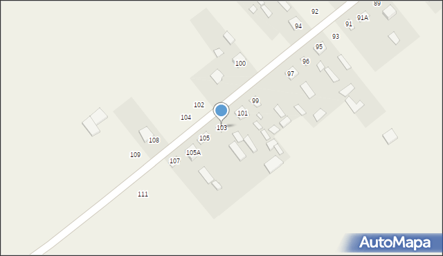 Uhnin, Uhnin, 103, mapa Uhnin