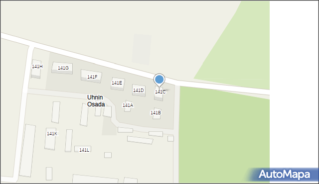 Uhnin, Uhnin, 141C, mapa Uhnin