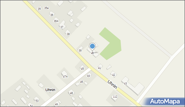 Uhnin, Uhnin, 40, mapa Uhnin