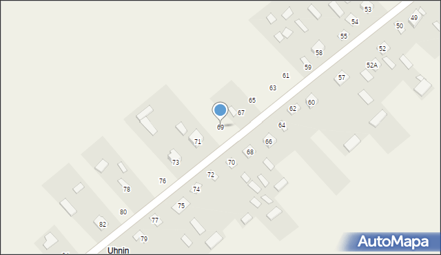 Uhnin, Uhnin, 69, mapa Uhnin