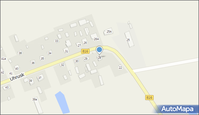 Uhrusk, Uhrusk, 28, mapa Uhrusk