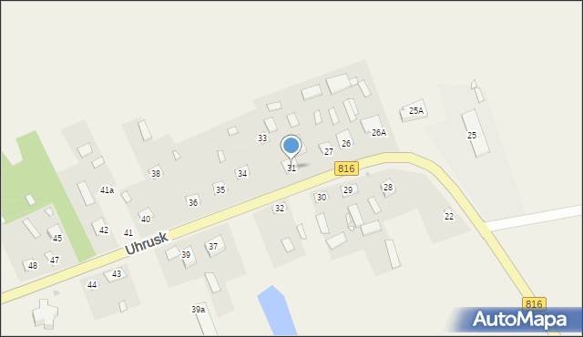 Uhrusk, Uhrusk, 31, mapa Uhrusk