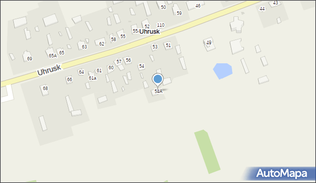 Uhrusk, Uhrusk, 54A, mapa Uhrusk