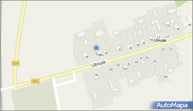 Uhrusk, Uhrusk, 67, mapa Uhrusk