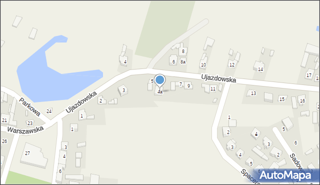 Będków, Ujazdowska, 4a, mapa Będków