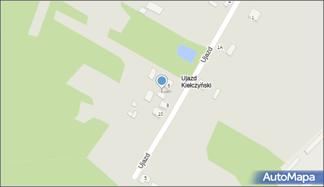 Bogoria, Ujazd, 8a, mapa Bogoria