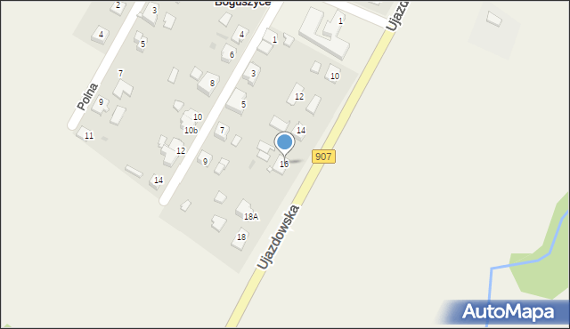 Boguszyce, Ujazdowska, 16, mapa Boguszyce