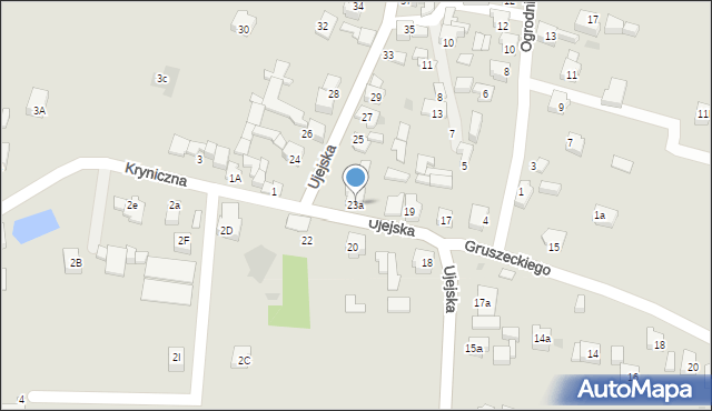 Dąbrowa Górnicza, Ujejska, 23a, mapa Dąbrowa Górnicza