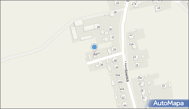 Jaryszów, Ujazdowska, 34a, mapa Jaryszów