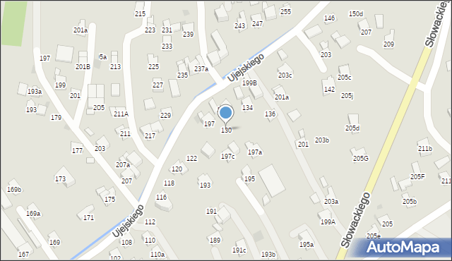 Myślenice, Ujejskiego Kornela, 130, mapa Myślenice