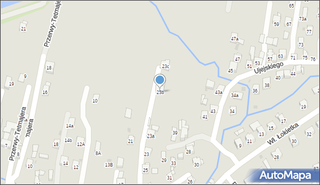 Myślenice, Ujejskiego Kornela, 23b, mapa Myślenice