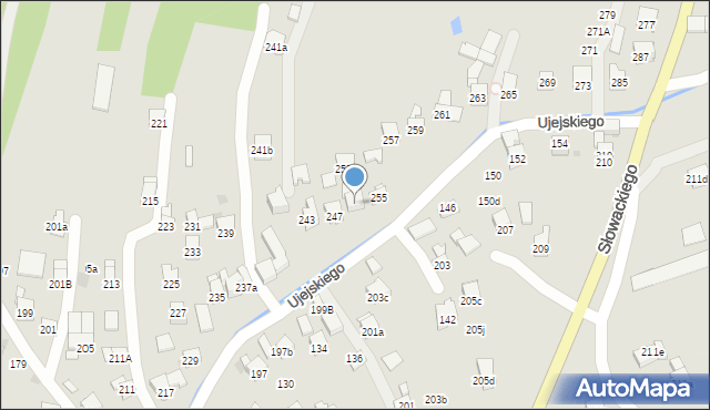 Myślenice, Ujejskiego Kornela, 251, mapa Myślenice