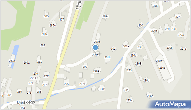 Myślenice, Ujejskiego Kornela, 299e, mapa Myślenice