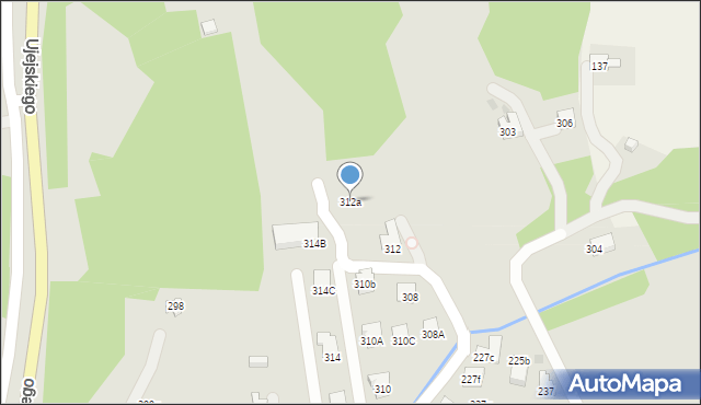 Myślenice, Ujejskiego Kornela, 312a, mapa Myślenice