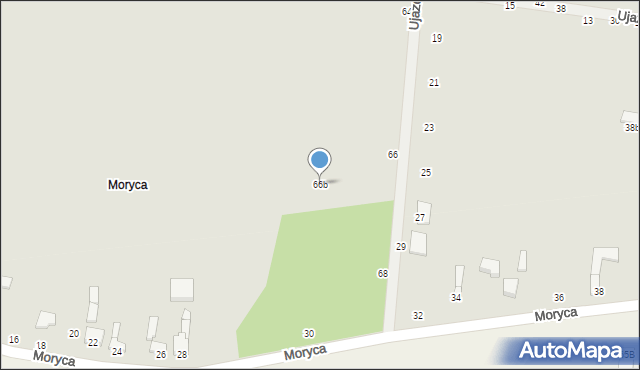 Piotrków Trybunalski, Ujazd, 66b, mapa Piotrków Trybunalski