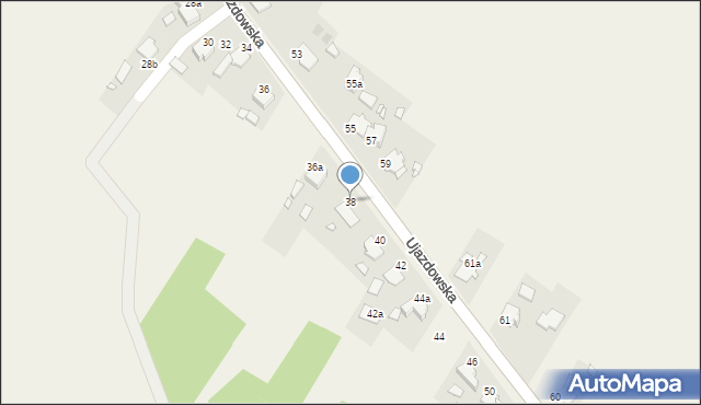 Sieroniowice, Ujazdowska, 38, mapa Sieroniowice