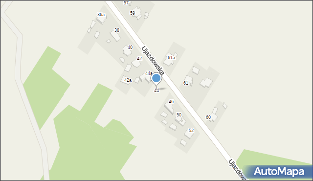 Sieroniowice, Ujazdowska, 44, mapa Sieroniowice