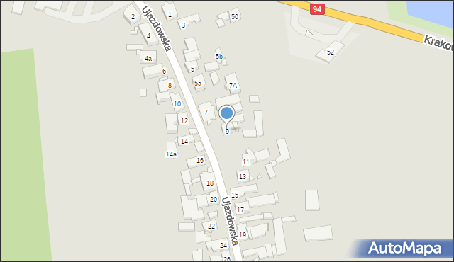 Strzelce Opolskie, Ujazdowska, 9, mapa Strzelce Opolskie