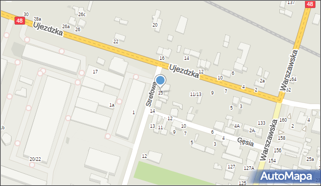 Tomaszów Mazowiecki, Ujezdzka, 15, mapa Tomaszów Mazowiecki
