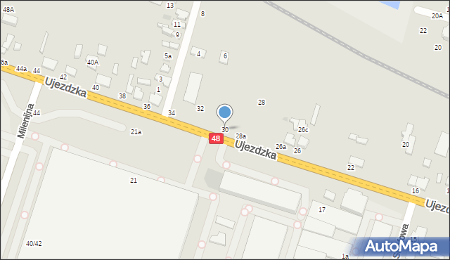 Tomaszów Mazowiecki, Ujezdzka, 30, mapa Tomaszów Mazowiecki