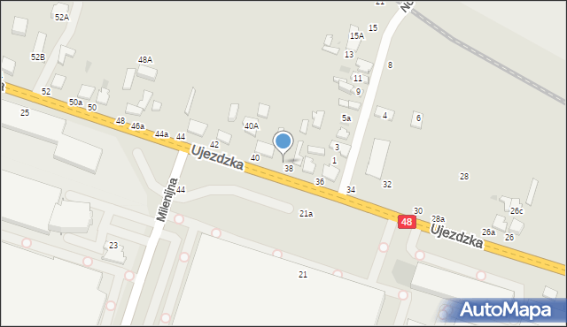 Tomaszów Mazowiecki, Ujezdzka, 38a, mapa Tomaszów Mazowiecki