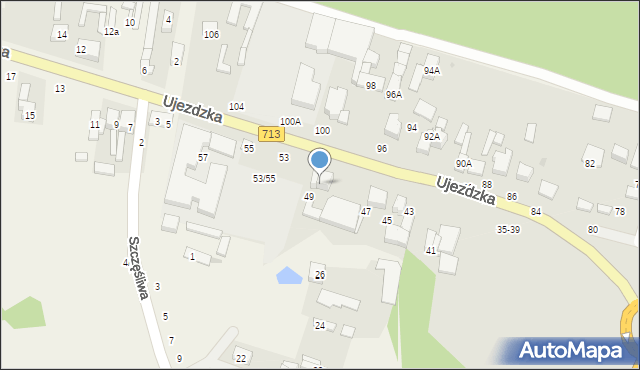 Tomaszów Mazowiecki, Ujezdzka, 51, mapa Tomaszów Mazowiecki